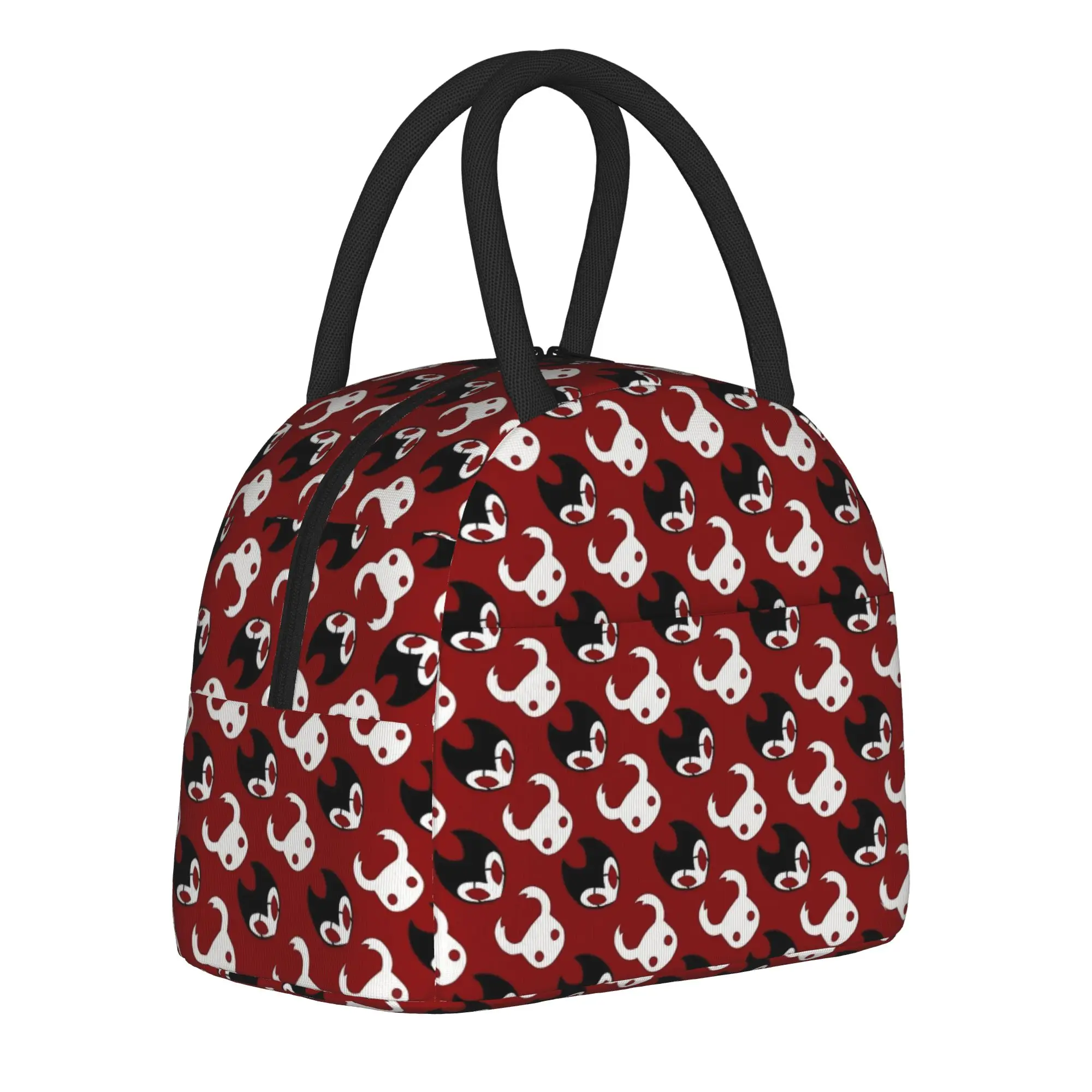 Grimm Tales Insulated Lunch Bags High Capacity Hollow Knight Silksong Reusable Cooler Bag Tote Lunch Box Food Storage Bags