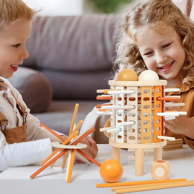 Bloques de construcción de habilidades motoras finas, juguete de torre segura, juego Natural, juegos educativos familiares y diversión de apilamiento para niños y niñas 3