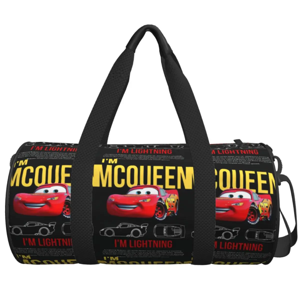 

Lightning McQueen Cars Travel Bag Yoga Gym Bag Men's Design Large Colorful Sports Fitness BagsWaterproof Handbags
