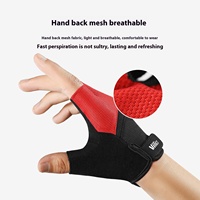 A0115 Shock Absorbing Cycling Gloves Outdoor Sports Bike Riding Anti Slip Half Finger Mittens Size XL - Navy Blue