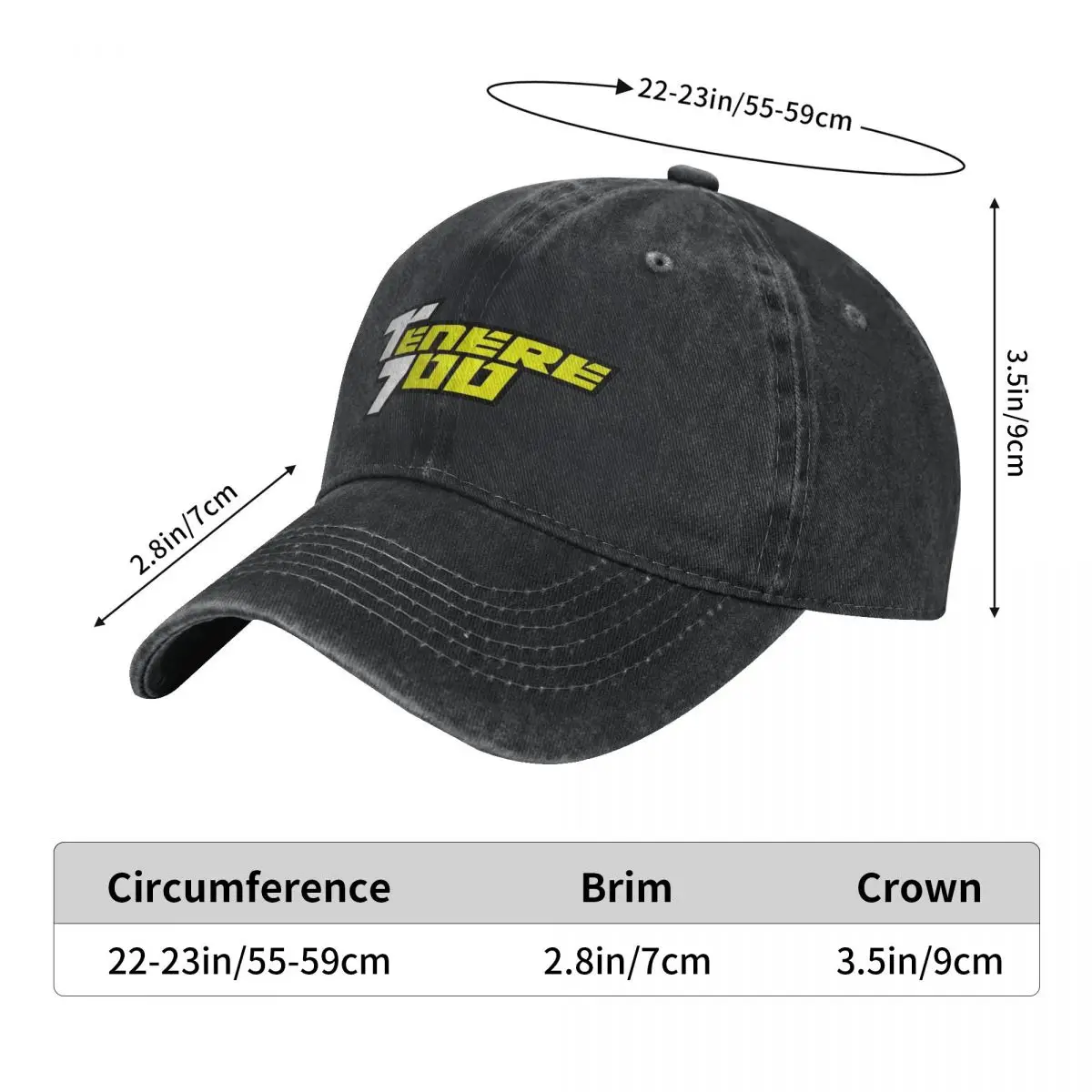 Tenere 700-T7 Logo gorra de béisbol motocicleta japonesa deporte al aire libre Hip Hop papá sombreros hombres mujeres Casual viseras de sol gorra Snapback