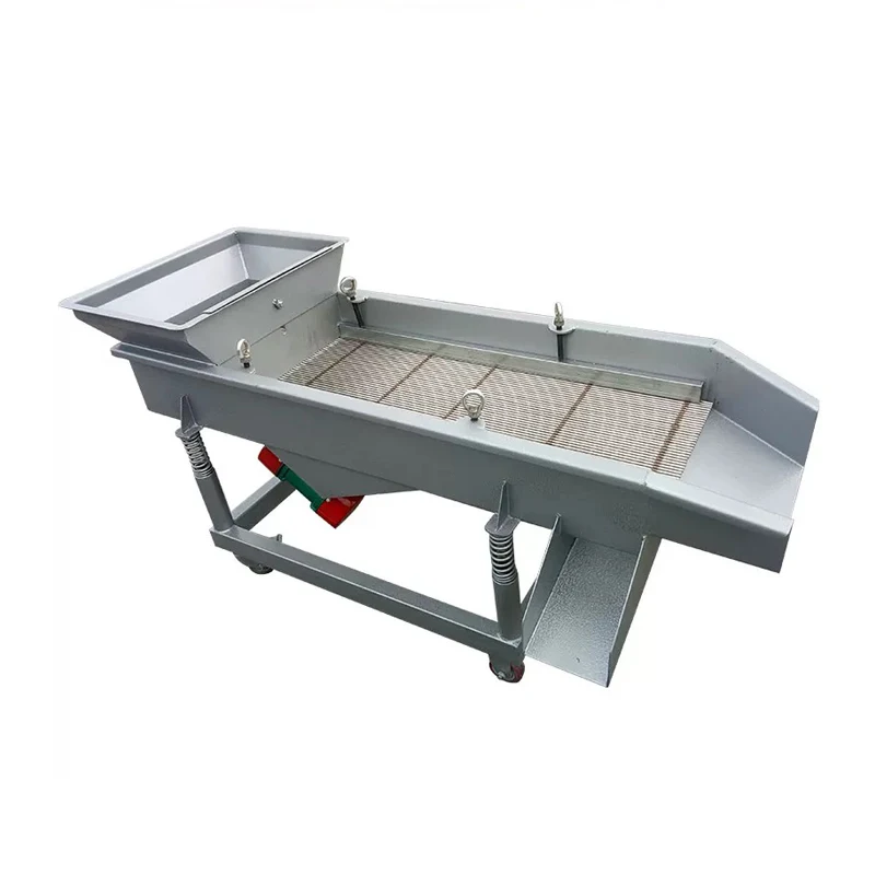 Small Fully Automatic Electric Linear Vibrating Screen Grain Sorting Machine Rice Seed Core Motor Component