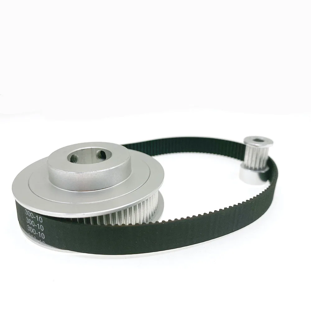 2GT 2M 16 80Teeth GT2 4:1 Timing Pulley Belt Set Bore 3-25mm Belt Width 10mm Tensioning Wheel Synchronous Pulley Belt Kit