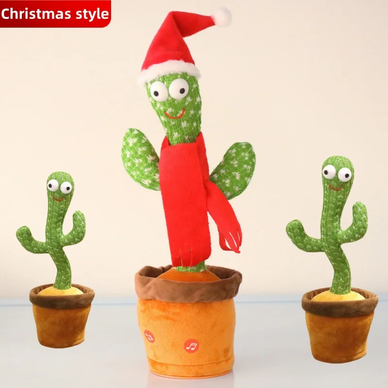 New Glowing Cactus Dance Singing Toy For Children Gifts For Boys And Girls Birthday Gifts Practical Christmas Plastic Toys Gifts