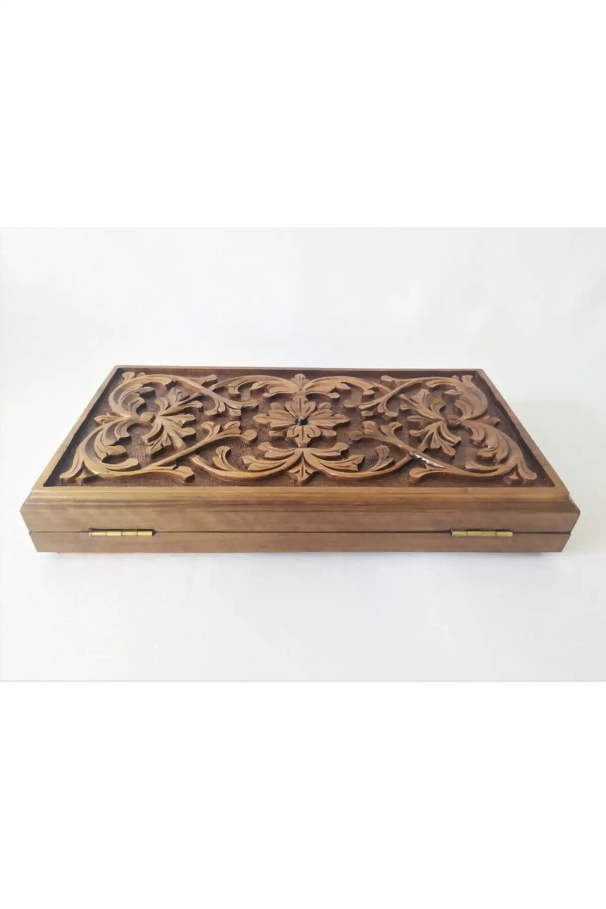 Hand-Carved Wooden Backgammon