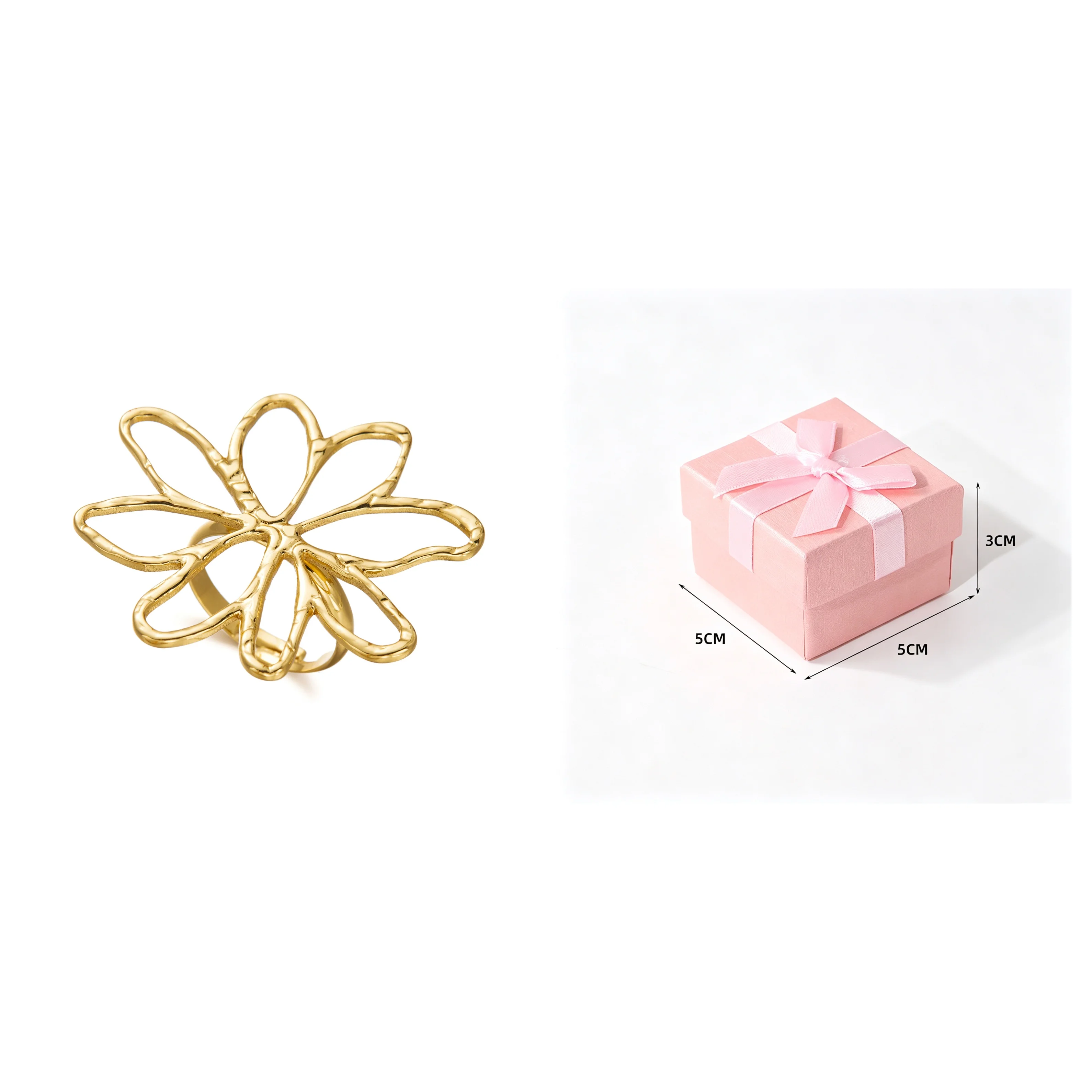 Women's Imitation Pearl Drop Enameled Open Ring