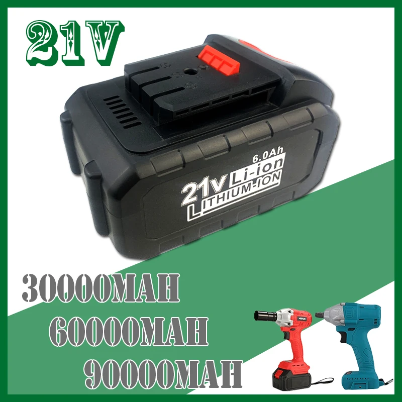 21V Power Tool Rechargeable Lithium Battery For Cordless Electric Wrench Car impact wrench