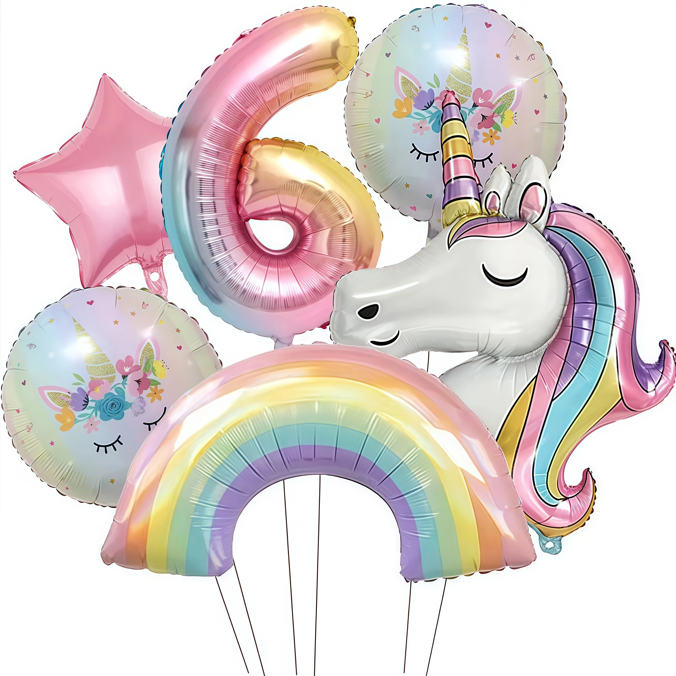Eenhoorn Ballonnen Verjaardag Decoratie Regenboog Eenhoorn Folie Ballon Feestartikelen Kamer Decor Kinderen Meisjes Gunst Baby Douche Globos