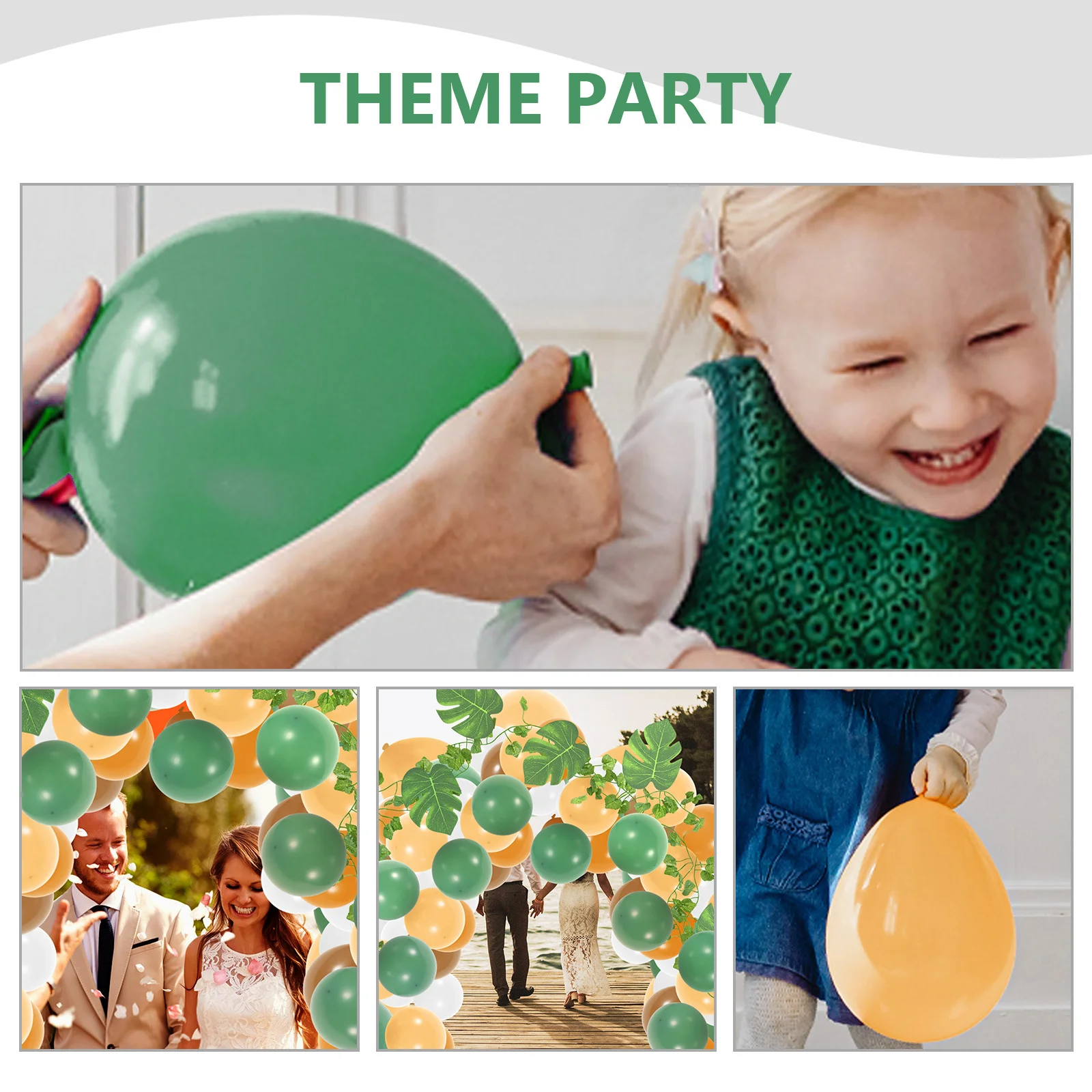 

1Set Party Balloons Arch Garland Kit Latex Balloon Arch Durable Rich Color Festival Decoration Hawaii Theme Summer Birthday