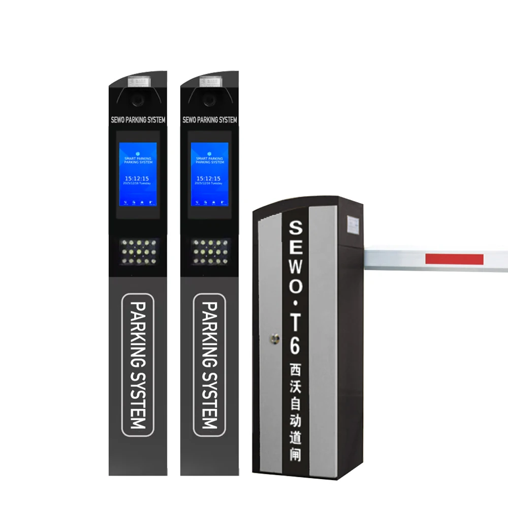 

SEWO Smart Parking System ANPR Technology Automatic Barrier Gate for Shopping Mall Parking Lot Exit Management