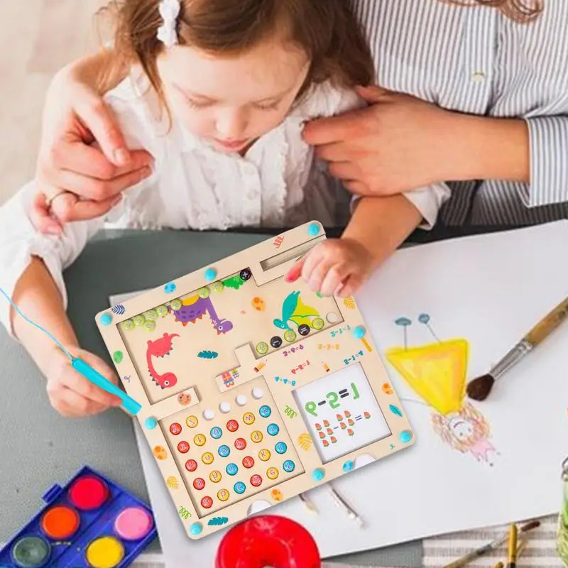 Magnetisch wiskundebord Tellen Wiskundespeelgoed Educatief wiskundebordspel Wiskundespellen voor kinderen Nummers leren educatief speelgoed voor