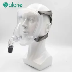 CPAP Full Face Mask Auto CPAP Respirator Accessories with Headgear Headband for Breathing Machine Sleep Apnea and Snoring Adult