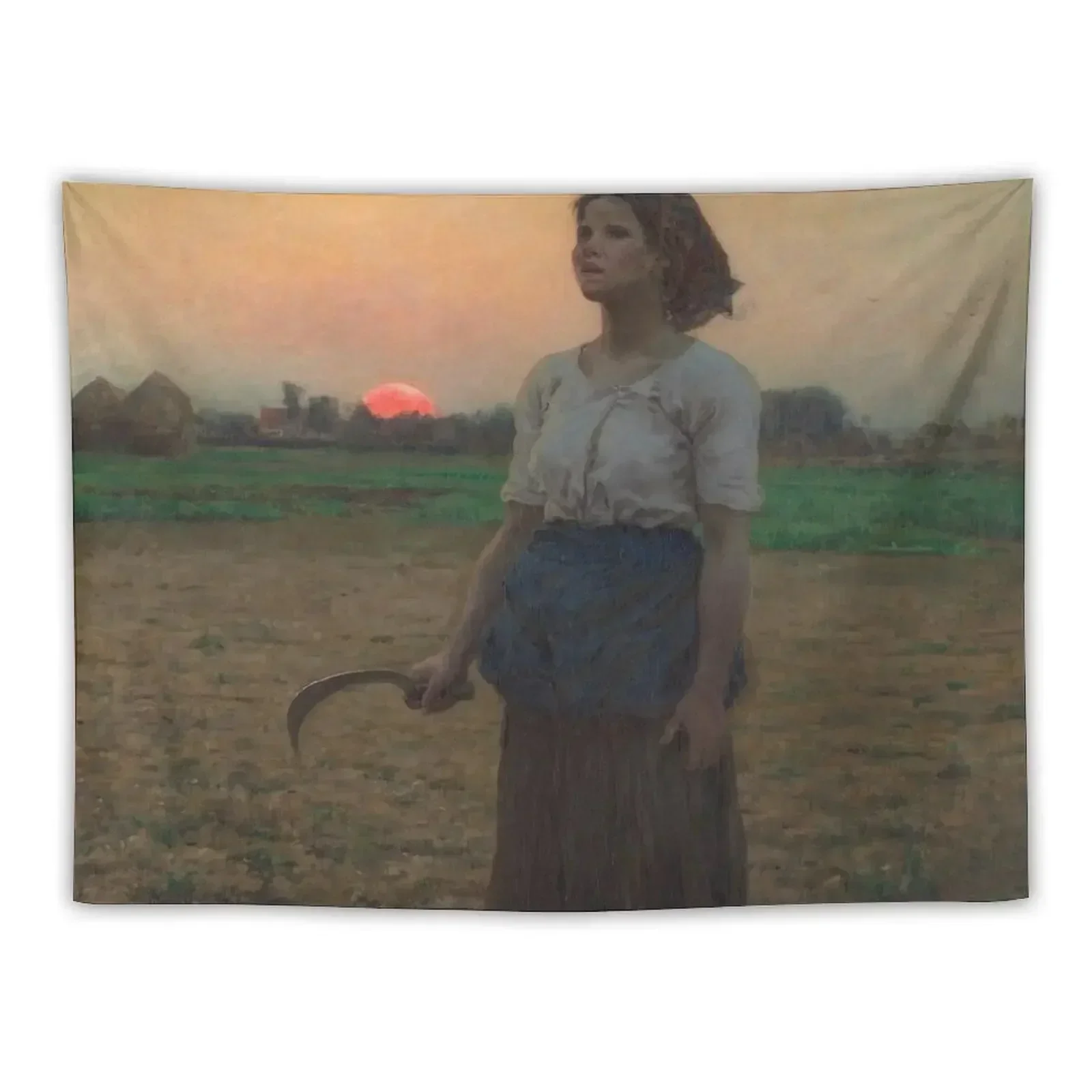 Jules Breton. The Song of the Lark, 1884. Tapestry Room Decorator Japanese Room Decor Tapestry