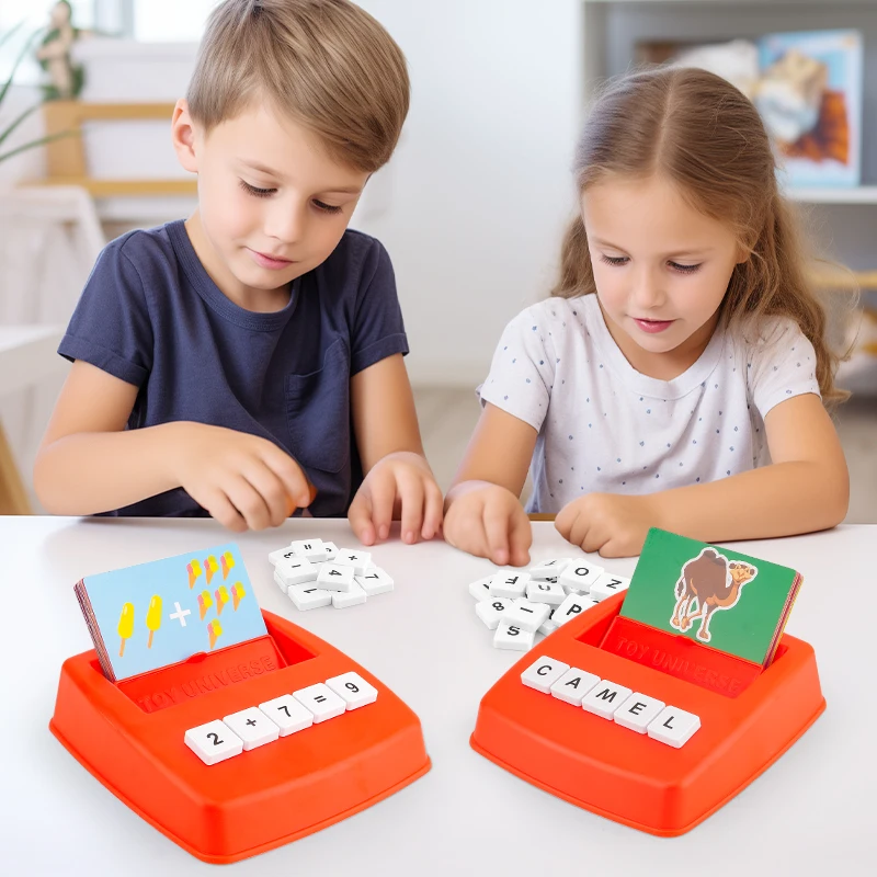 เครื่องเรียนรู้คำศัพท์ภาษาอังกฤษสำหรับเด็ก แบบการ์ด ฝึกทักษะการเรียนรู้ภาษาอังกฤษสำหรับเด็กและผู้ปกครอง เกมบนโต๊ะสำหรับเด็ก ของเล่นเสริมพัฒนาการด้านการเรียนรู้