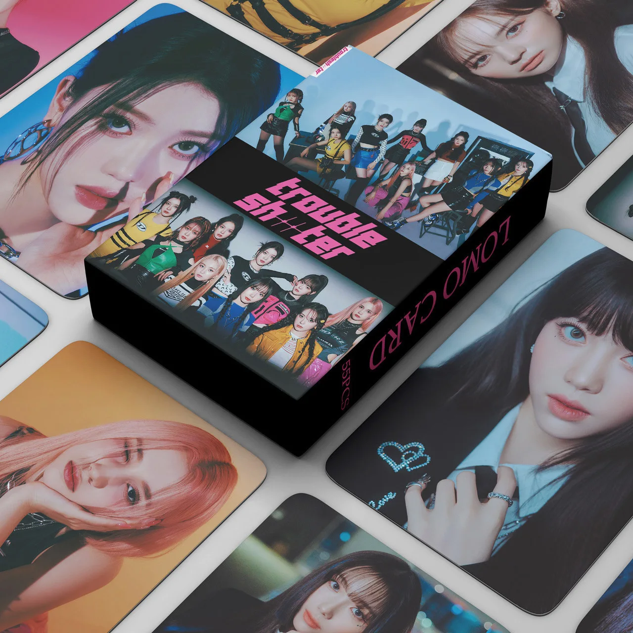 Kep1er-Album TROUBLESHOOTER, carte postale périphérique coréenne, petite carte LOMO