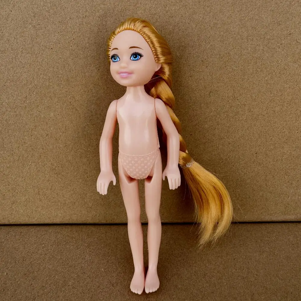 13 cm Mini Kelly 5-Zoll Puppe für kleine Jungen, Mädchen, Teenager, Schwestern, Brüder, dunkle, normale Haut, nackter Körper, Bjd 1/12 Spielzeug für Kinder – Detail 14