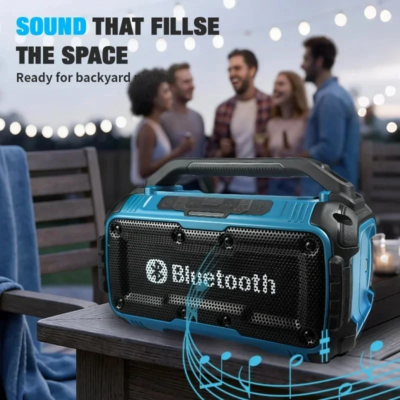 Bluetooth Speaker USB Type-C Port Charge Waterproof Loudspeaker Stereo Surround ToolsFor 18V-20VBattery