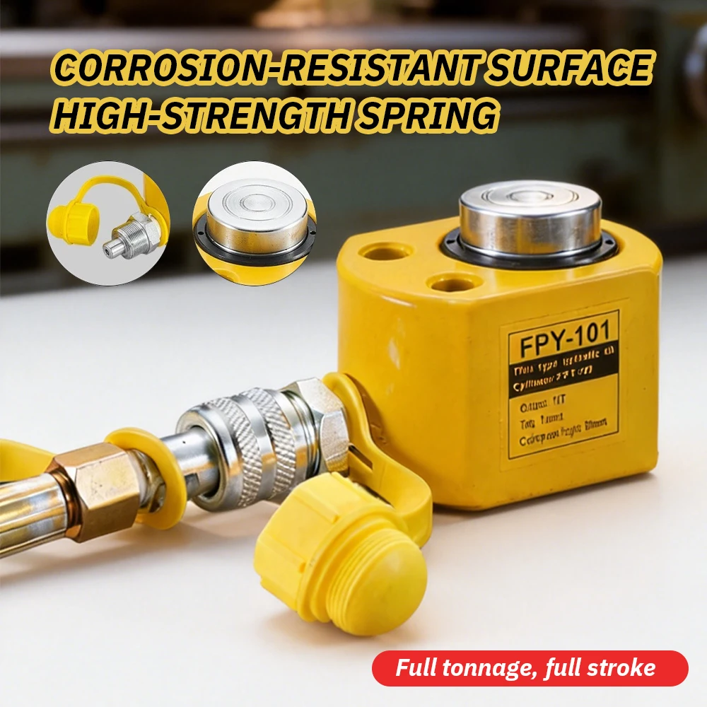 Portable Ultra-Thin Hydraulic Lifting Jack 5T/10T Manual Hydraulic Cylinder Stroke 7mm/11mm for Auto Repair & Heavy-Duty Lifting