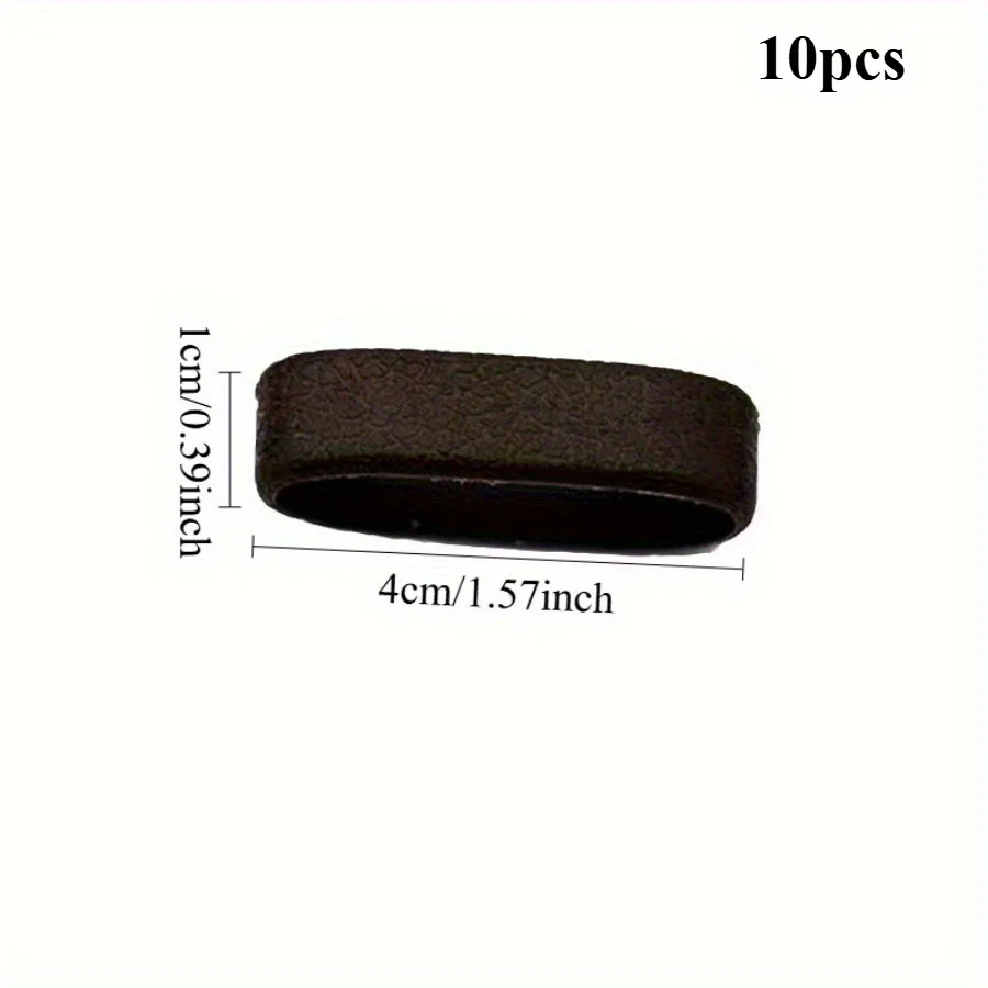 10pcs Belt Loops, Ring Buckles, Mesons, Men's Belt Collars, Belt Tail Fixing Accessories, Belt Buckles