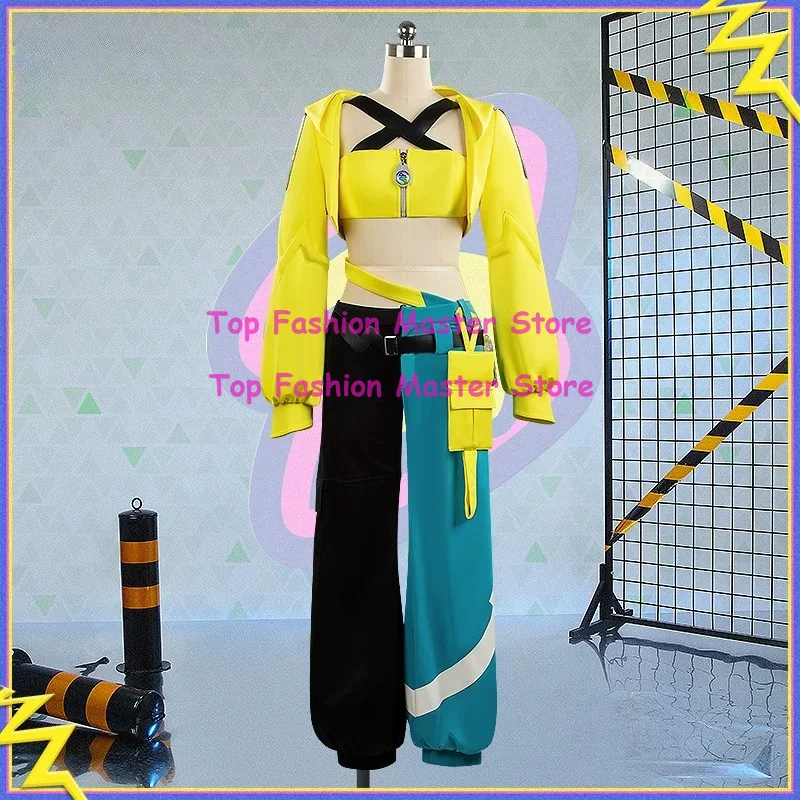 

Canari Cosplay Anime Z-A Costume Kalos Canari Costume Coat Mask Uniform Wig Suit Halloween Party Outfit Outfit for Woman