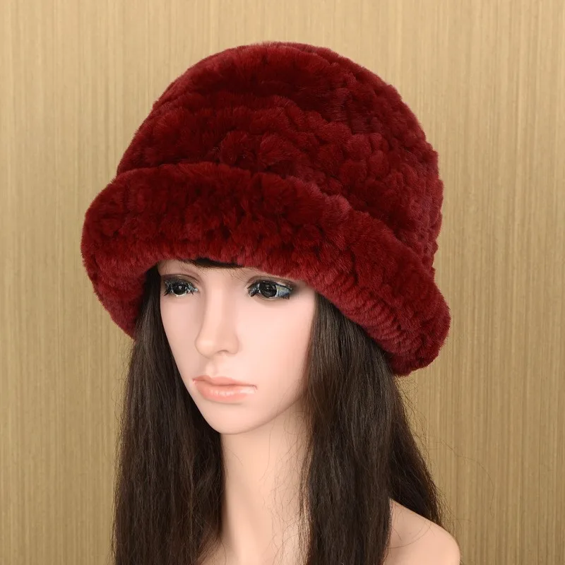 Hats Fur for girls thickened warm ear-protecting children