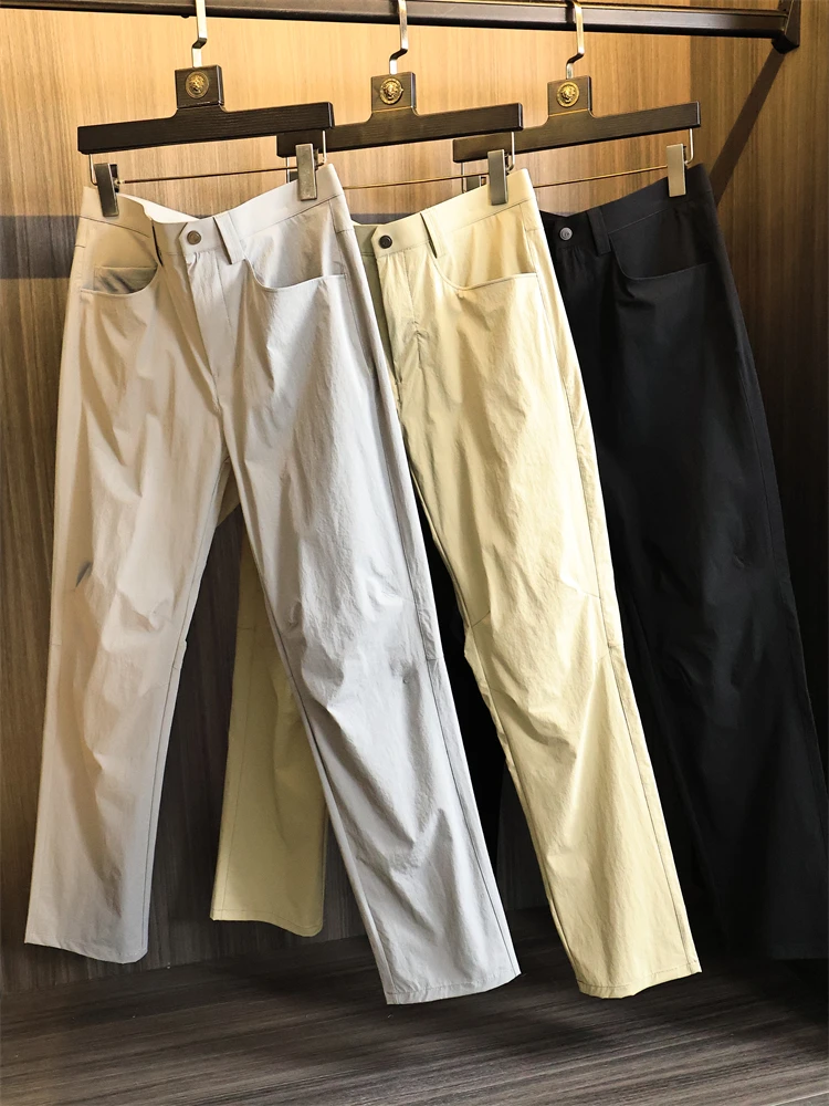 

Men's Outdoor Softell Waterproof Casual Pants 3D Tailoring Straight Leg Spring Summer Faion Urban Sle Long Trousers
