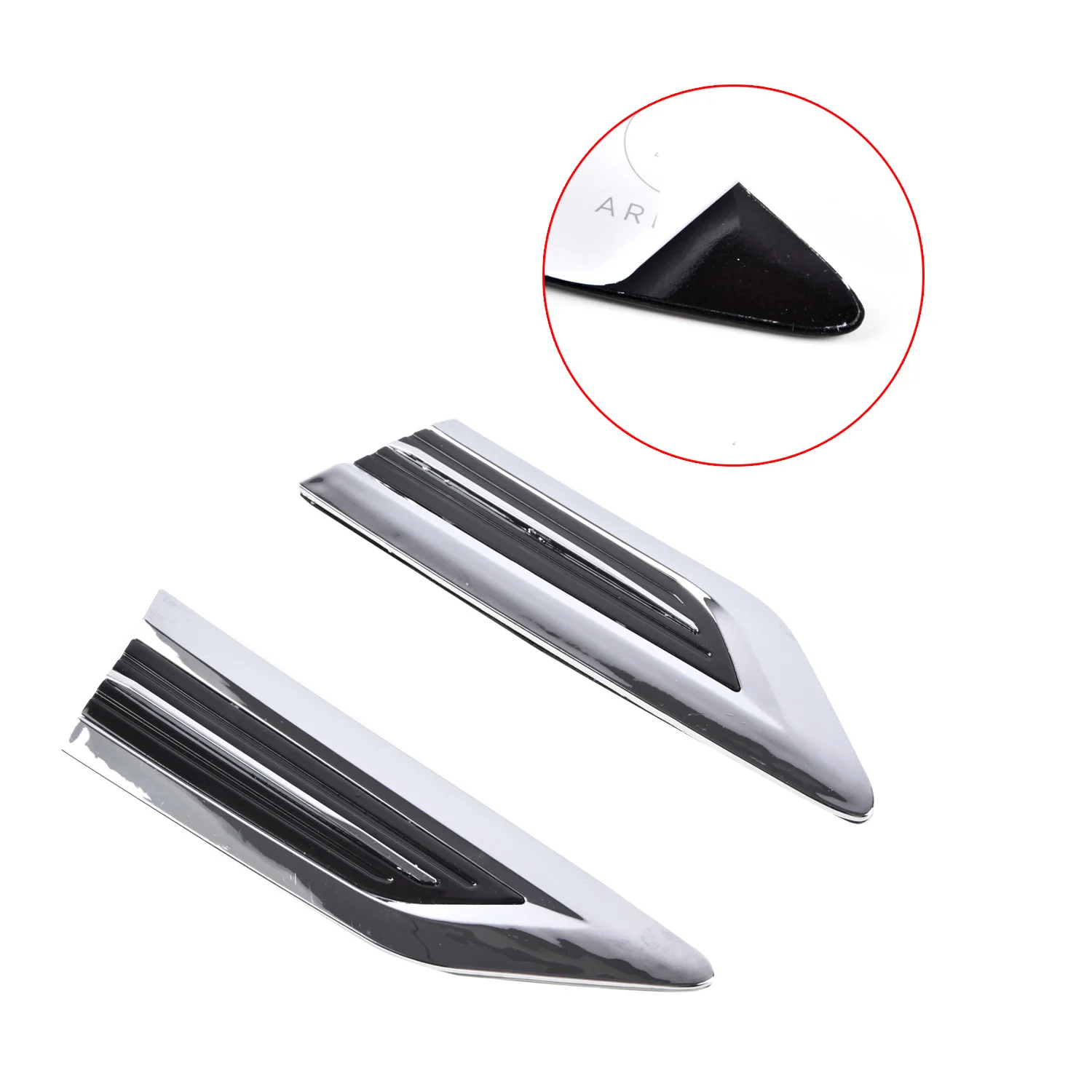 4PCS Car Door Side Wing Emblem Badge Sticker Cover Trim For VW Tiguan Mk2 2016 2017 2018 Styling Mouldings Car Accessories