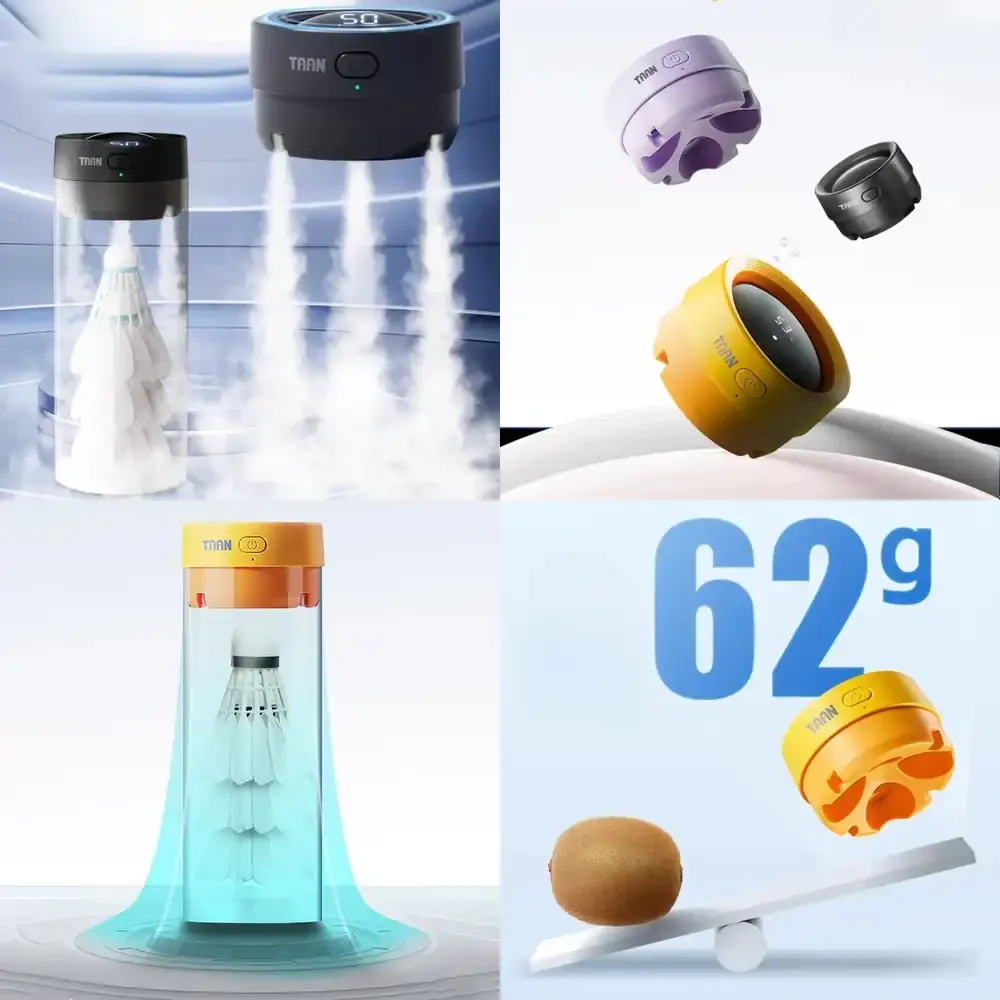 

WAP01 Mini Badminton Steamer Lightweight Professional Badminton Humidifier Digital Display Balls Humidifier Portable Ball