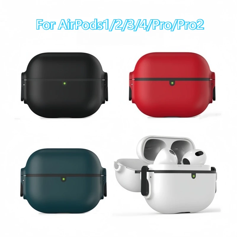 

Ultra-Thin Silicone Cover For AirPods 1/2/3/4/Pro/Pro2 Anti-Drop Skin-Friendly Texture