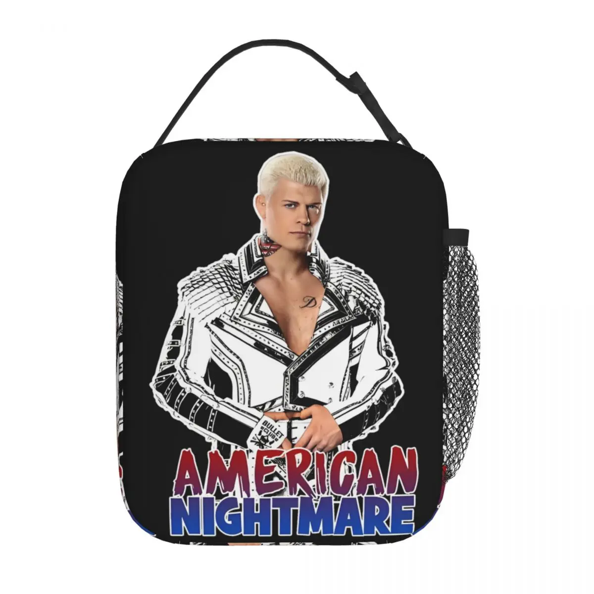 Refrigerador reutilizável lancheiras térmicas, American Nightmare Food Box, Cody Rhodes Bullet Club Acessórios, Tote de almoço isolado