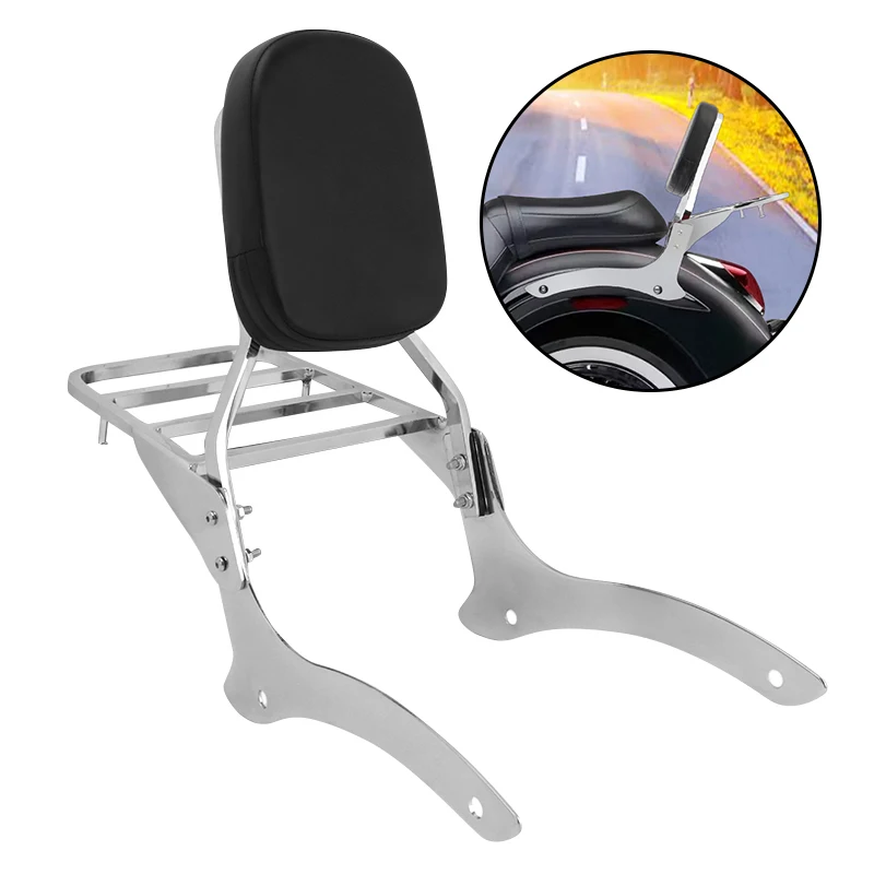 

Motorcycle Parts Trunk Support Passenger Backrest Sissy Bar Luggage Rack For Yamaha DragStar DS1100 V-Star XVS1100 1999-up