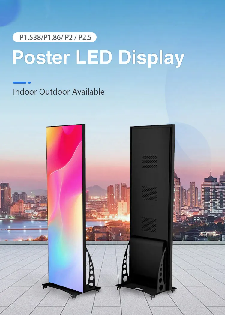 Customize P2.5 Advertising Display Outdoor Screens Indoor Led Poster Display Screen for Advert With Factory Hot Sale