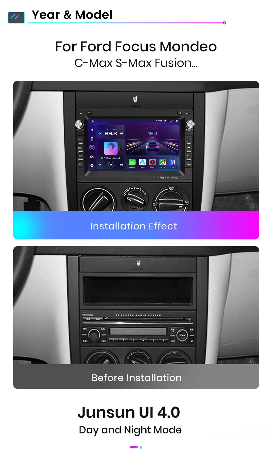 Android Autoradio für VW Passat B5 MK4 MK5 Golf 4 IV Polo Bora Jetta T5 SHARAN Jetta Transport T5 MULTIVAN LUPO Seat ALHAMBRA Cordoban Lego Excellent FM RDS Multimedia