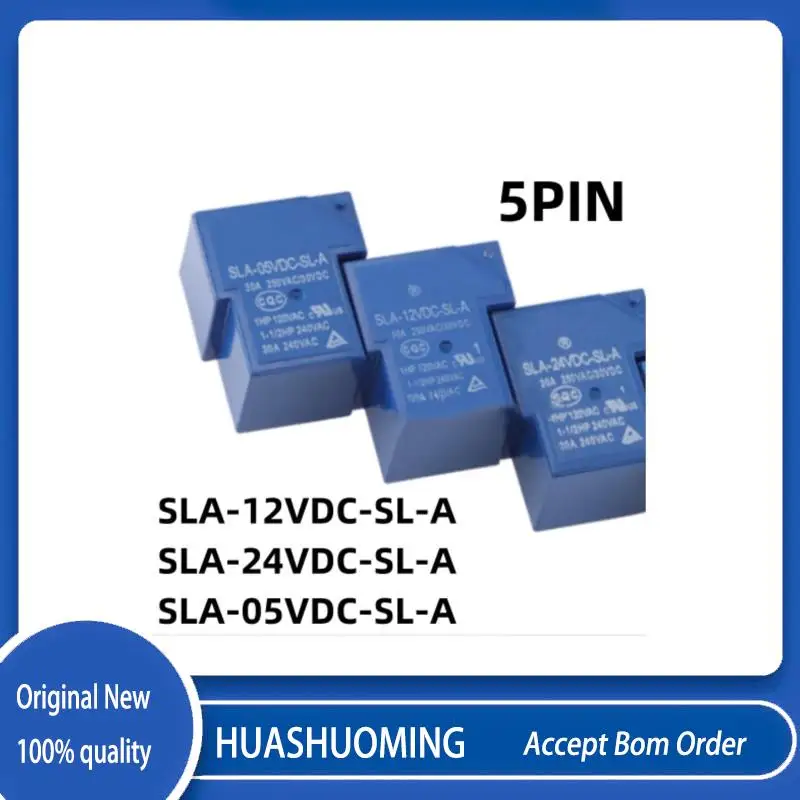 NEW 5PCS/LoT    SLA-12VDC-SL-A  SLA-24VDC-SL-A  SLA-05VDC-SL-A  SLA 12VDC SL A  SLA12VDCSLA  5V 12V  24V 30A 250VAC  5PIN