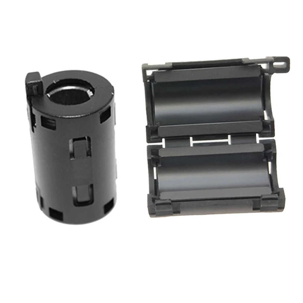 Imagem -05 - Magnético Snap-on Anel Núcleo Ferrite Bead Clamp Choke Coil Emi e Rfi Clip Filtro de Ruído Cabo para Snap-on mm mm 11 mm 13 Milímetros Peças Preto