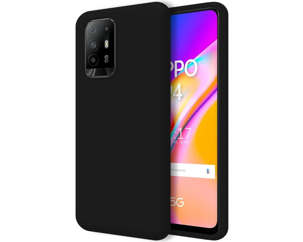 Ultra Soft liquid silicone case for Oppo A94 5G Black