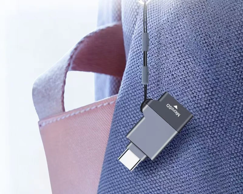 Mini Dual Interface USB 3 0 TF Card Reader Type C Adapter Directly Access TF Card Files On Smartphones And Notebooks