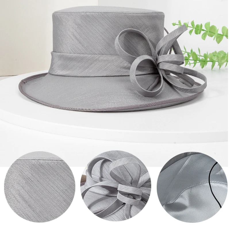 

Fashion Luxury Fashion Feather Tea Party Church Hats Elegant Photography Top Hat Female Banquet Fascinator Wedding Formal Hats
