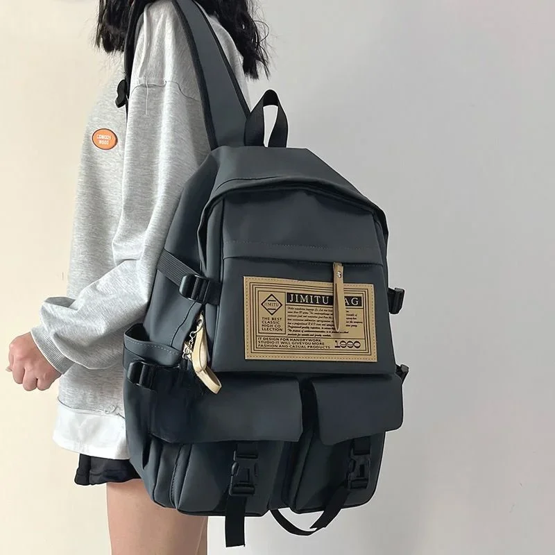 New Schoolbag Female College Students High Middle School Students Travel Waterproof Backpack Fashion Male Large Capacity Boy Bag