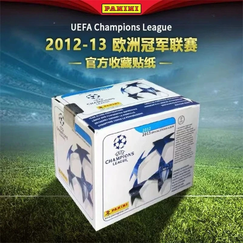 2012-13 Panini European Club Mega Box 50 Packs Foil Parallel Soccer Stickers Vintage Full Season Hobby Starter Fan Gift