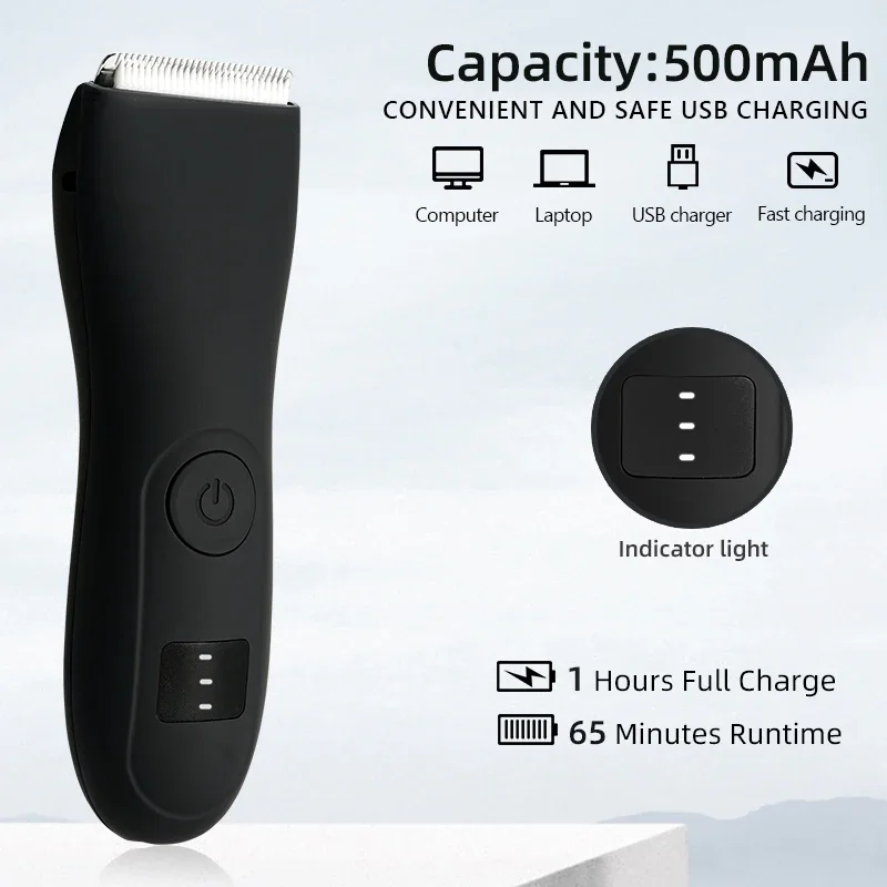 Mens Body Hair Trimmer for Men Balls Women Lady Shaver Hair Removal Bikini Trimmer Groin & Body Shaver Groomer  Arm Beard Razor