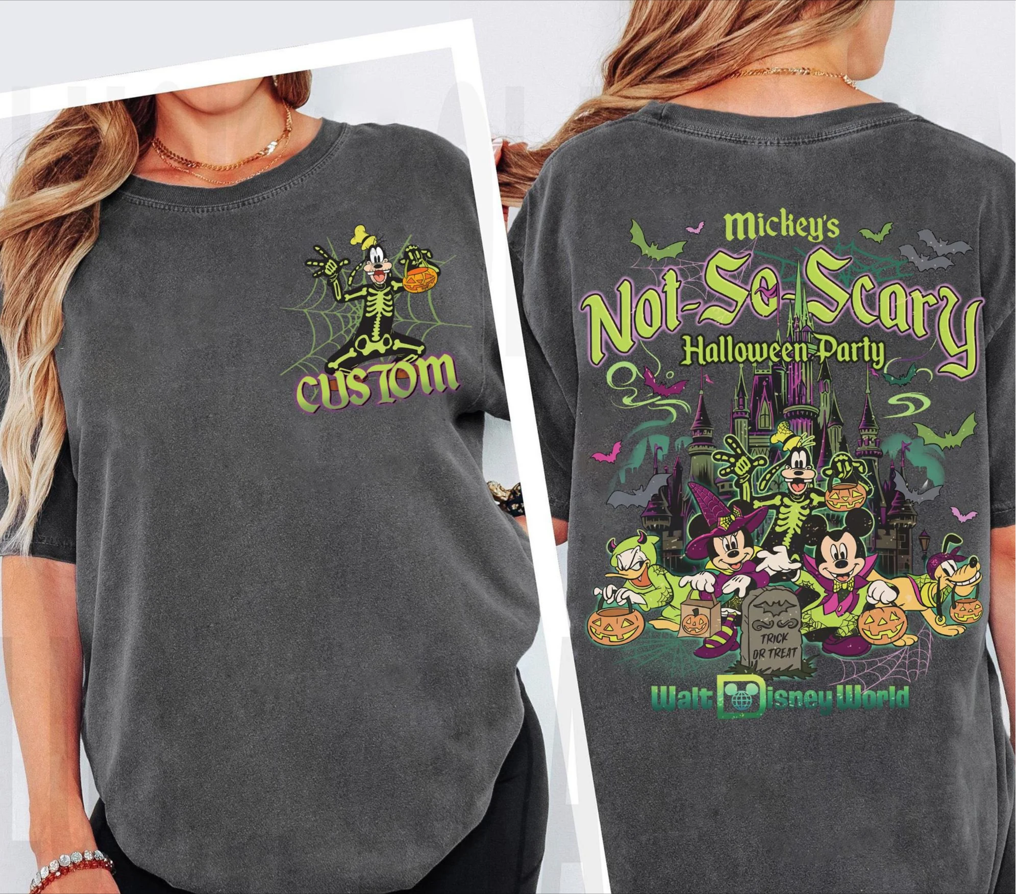 Camisa Retro de Mickey's Not So Spary para fiesta de Halloween, 2025, colores cómodos, camisa de Halloween de Mickey & Friends 2025