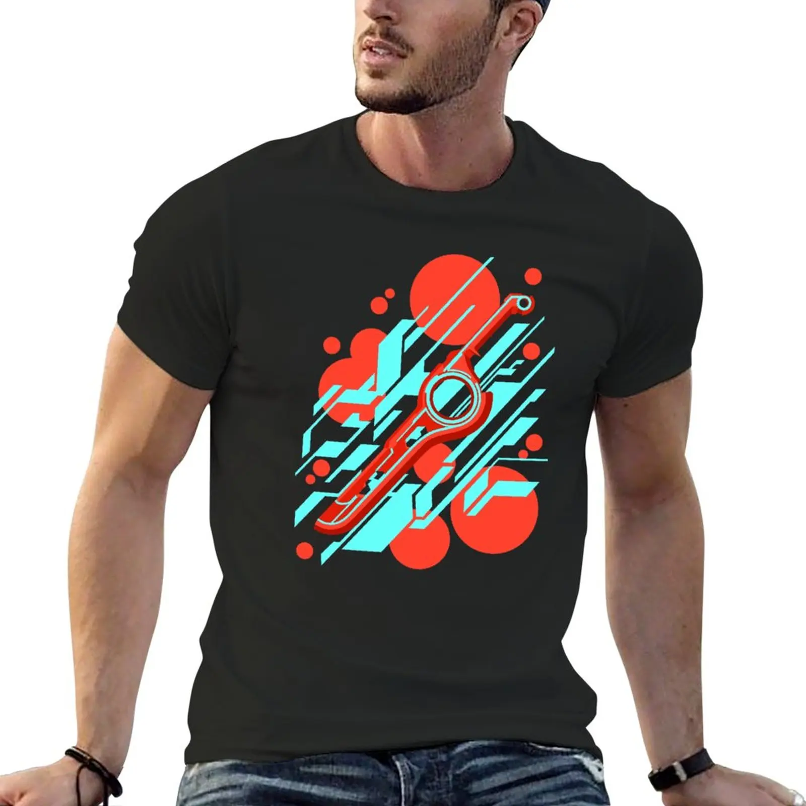 New Monado Abstract T-Shirt summer tops man clothes Aesthetic clothing Short sleeve tee men clothings