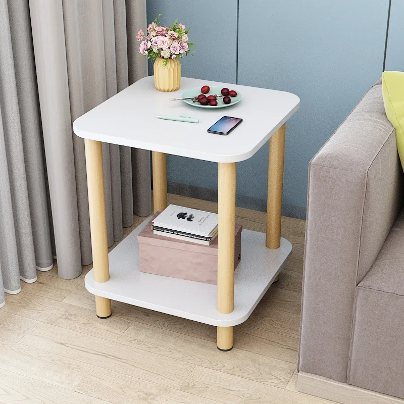 Minimalist Nordic Night Table Bedroom Modern Wooden Cheap Nightstand White Storage