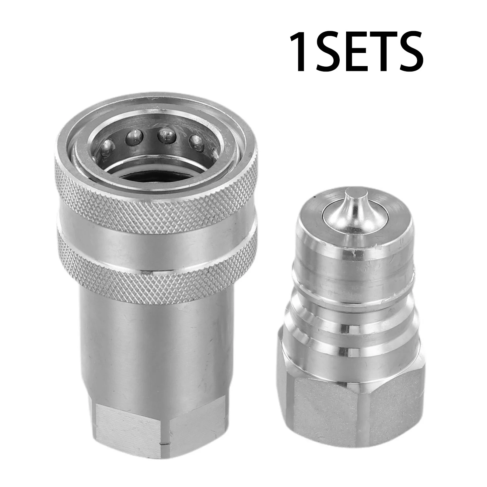 1pc ISO-A Threaded NPT Joint Quick Release Fitting NPT ISO A Hydraulic Coupling Connector Quick-change Oil Pipe Connection