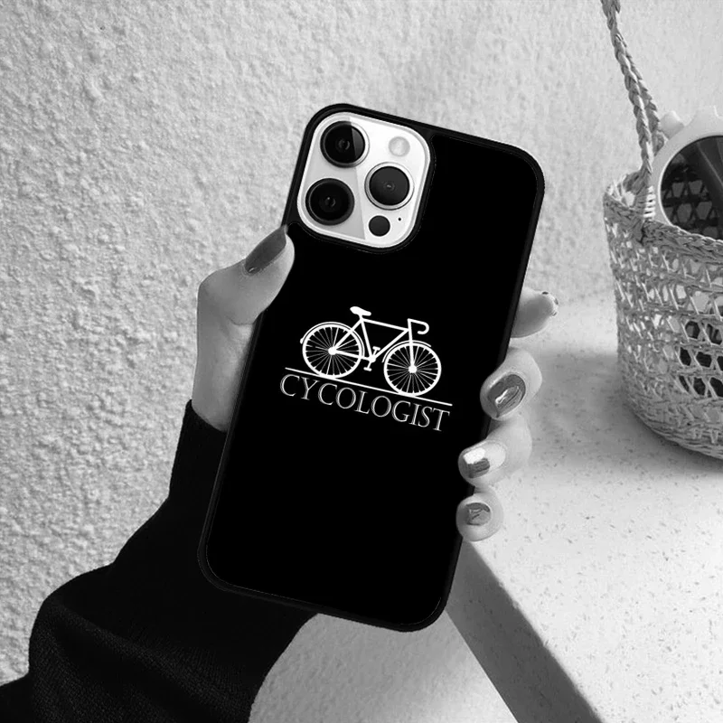 Capa de telefone para bicicleta de estrada para iPhone, Capa traseira para iPhone 15, 14, 12, 13 Mini, 6, 7, 8 Plus, X, XS, XR, 11 Pro Max, SE, 2020