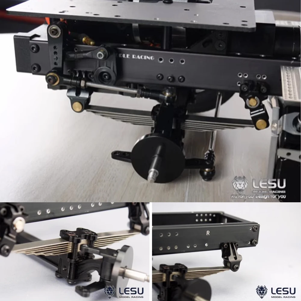LESU 無動力フロントアクスルフロントサスペンションストレート鋼板アセンブリ X-8012 タミヤ 1/14 トラクタートラックダンプトラックモデル用