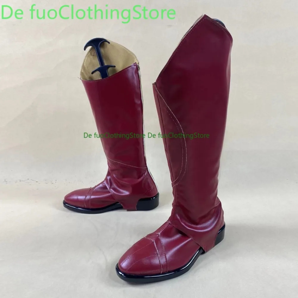 

Defuo Identity V "Red Knight" Кожа Обувь для косплея Аниме Конвенция ﻿ Аниме-игра, обувь и ботинки для ролевых игр, вечеринка на Хэллоуин