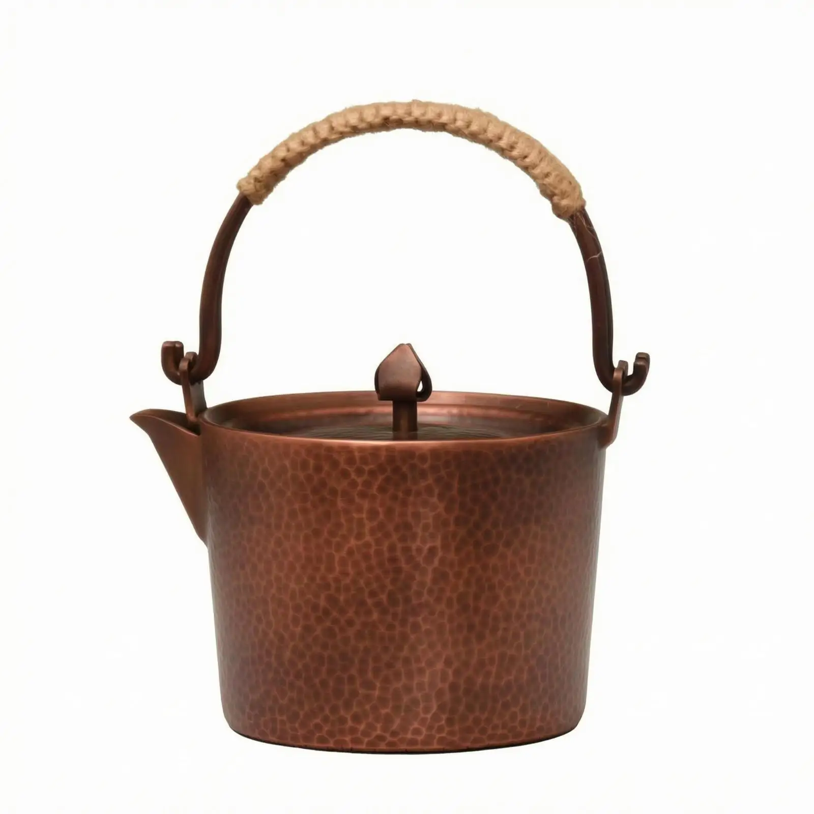 Hammered Copper Kettle Textured Surface Copper Tea Kettle