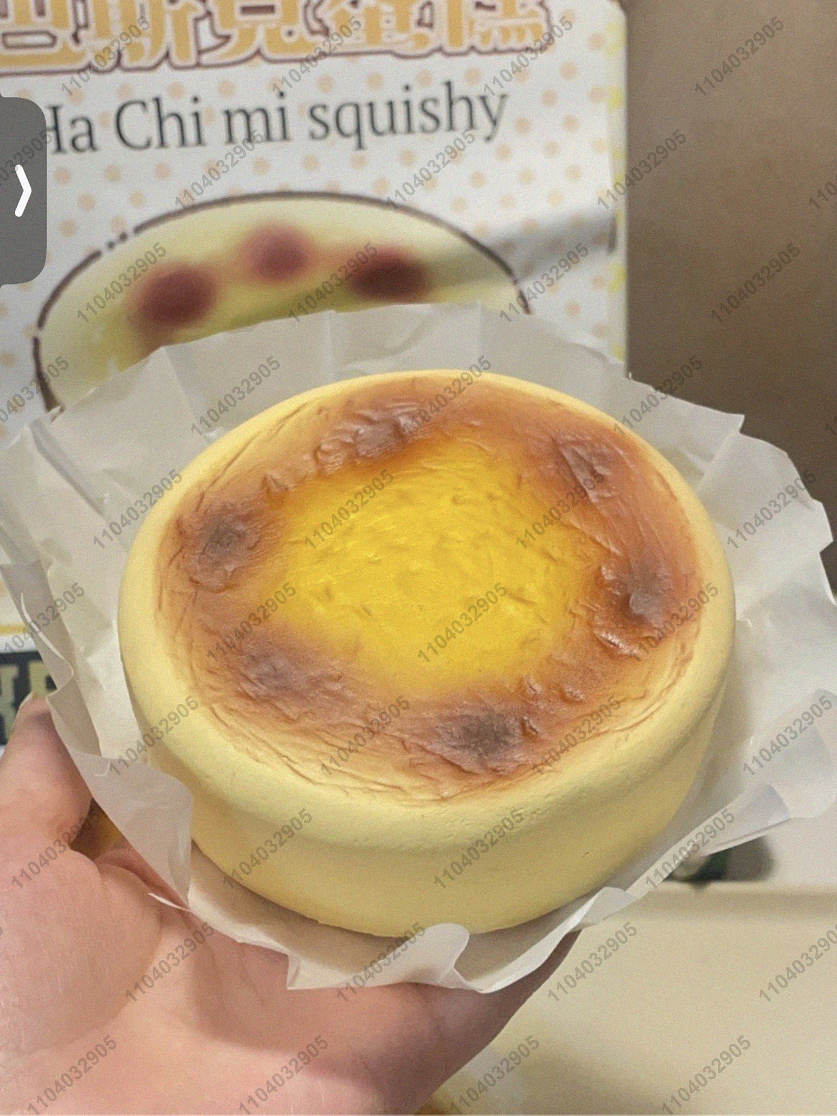 Basque Cheese Cake Squishy Toy Slow Rising Cake Squeeze Toy Slow Rebound Bread Anti Stress Relieve Stress Hand Relax Gift